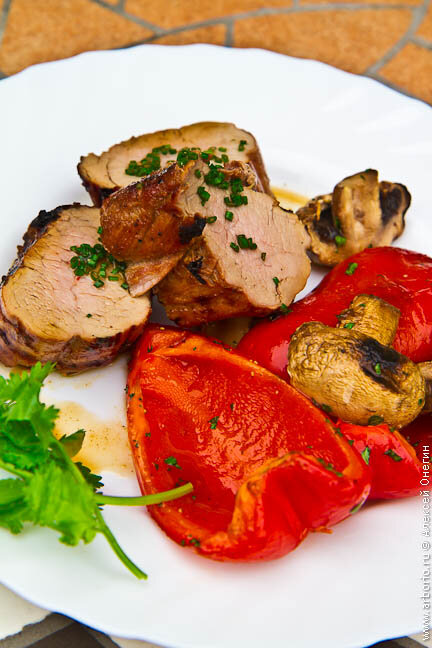 Свиная вырезка на гриле
