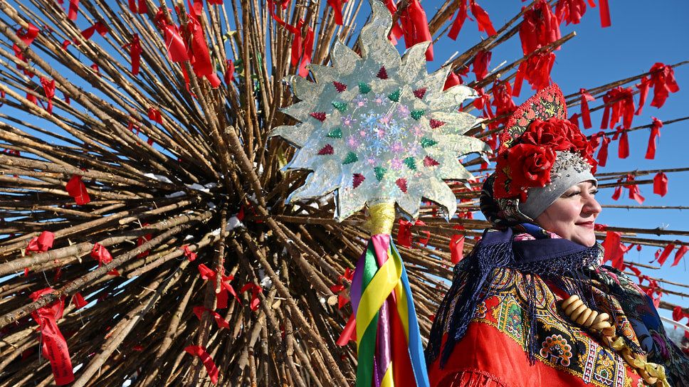 На Масленицу в Никола-Ленивце сожгли сердце под открытым небом