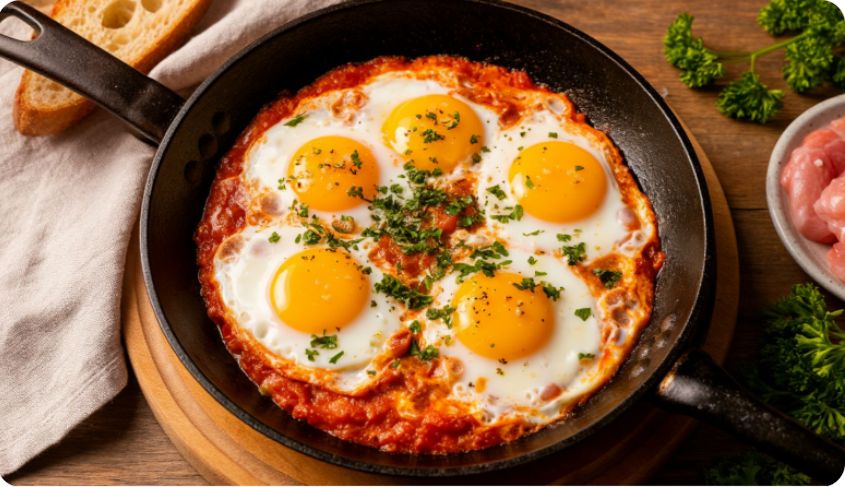 Чирбули: грузинская яичница, которая создаёт утреннее волшебство