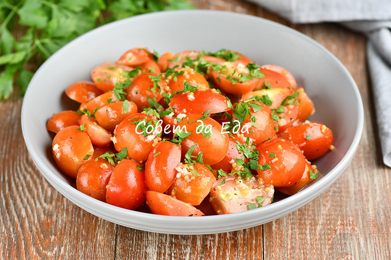 Закусочные помидоры за 10 минут: секрет быстрой заправки