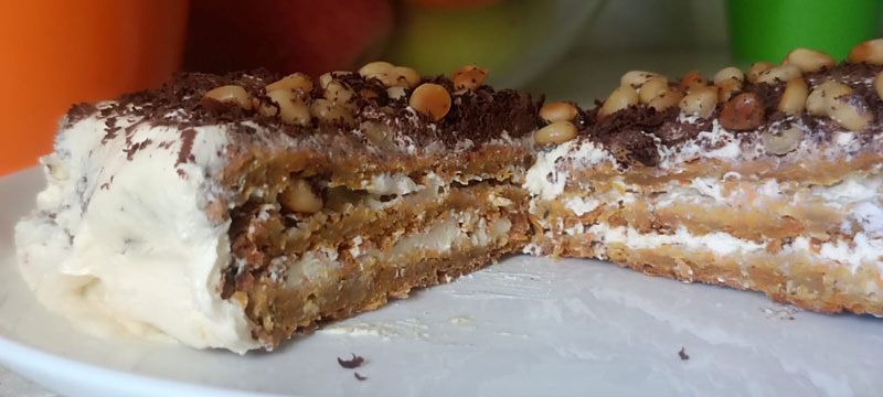 Морковно-творожное пирожное для гурманов