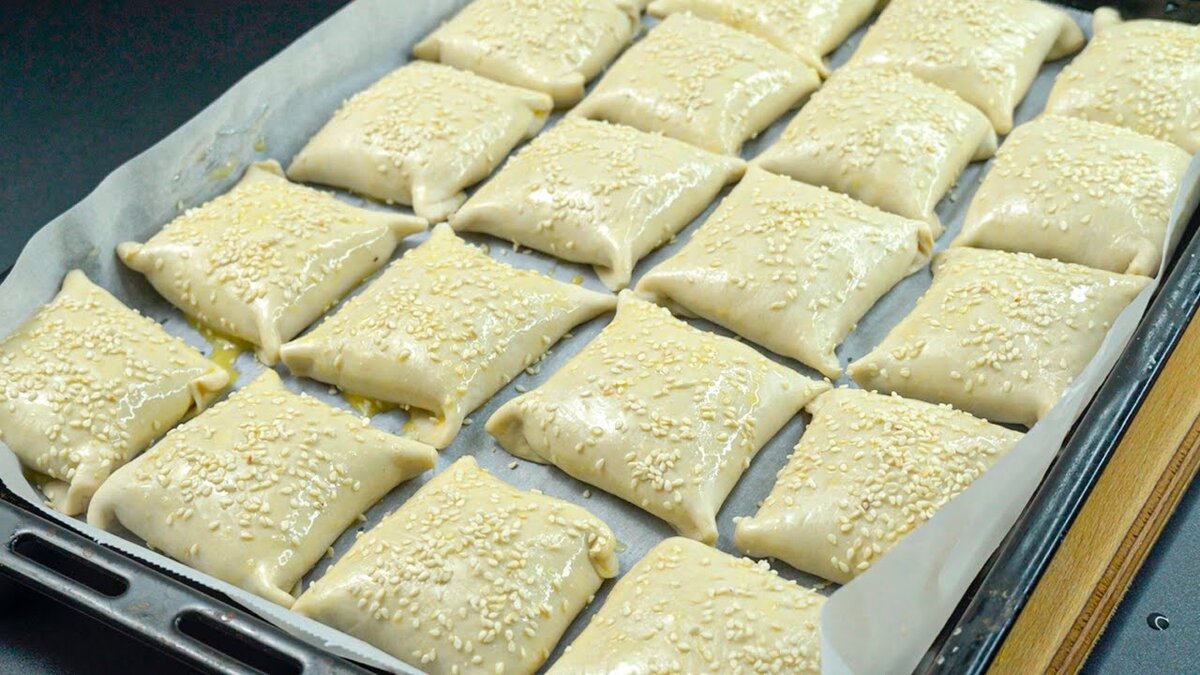 Узбекский деликатес: быстрое слоёное тесто с мясом