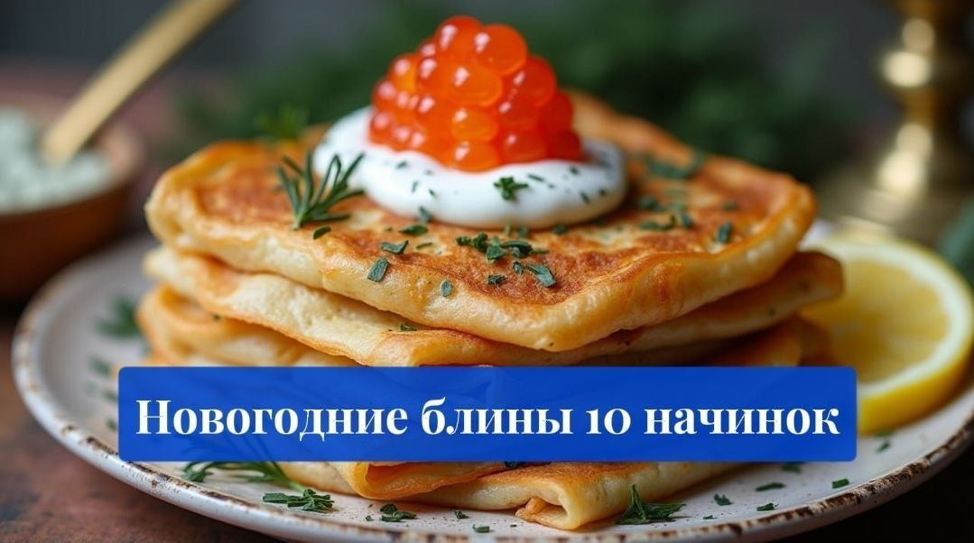 Неожиданные начинки для блинов: как удивить гостей на Новый год