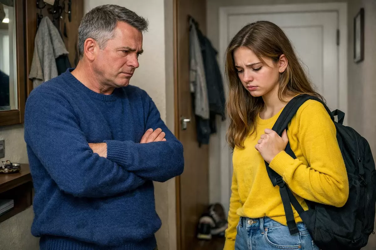 Отец ссорится с дочерью, но позже осознает свою ошибку