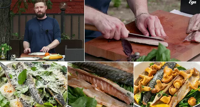 Как испечь скумбрию на мангале