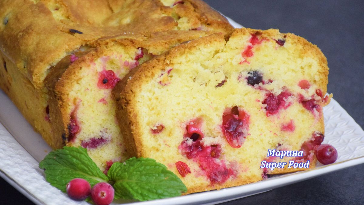 Сочный кекс с клюквой: десерт, который покорит сердца!
